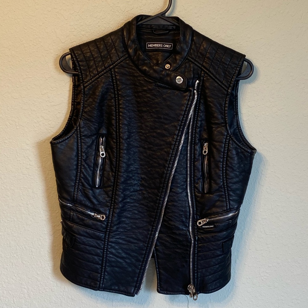 Black Leather Vest